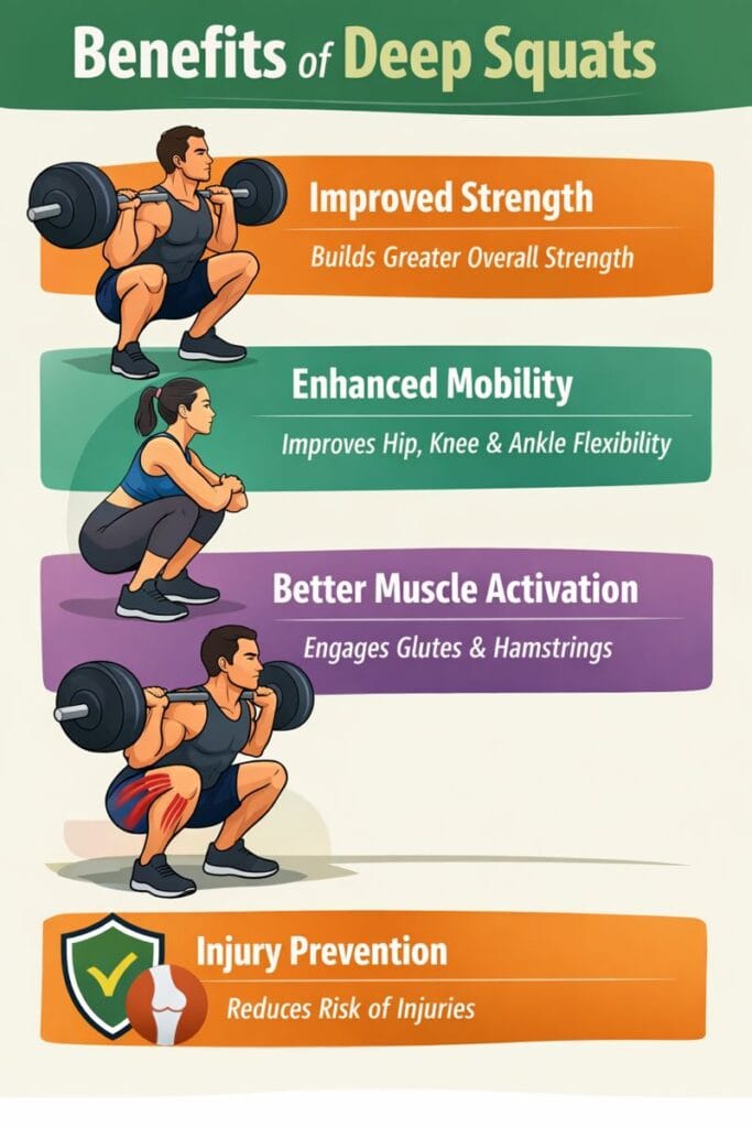 Benefits of Deep Squats