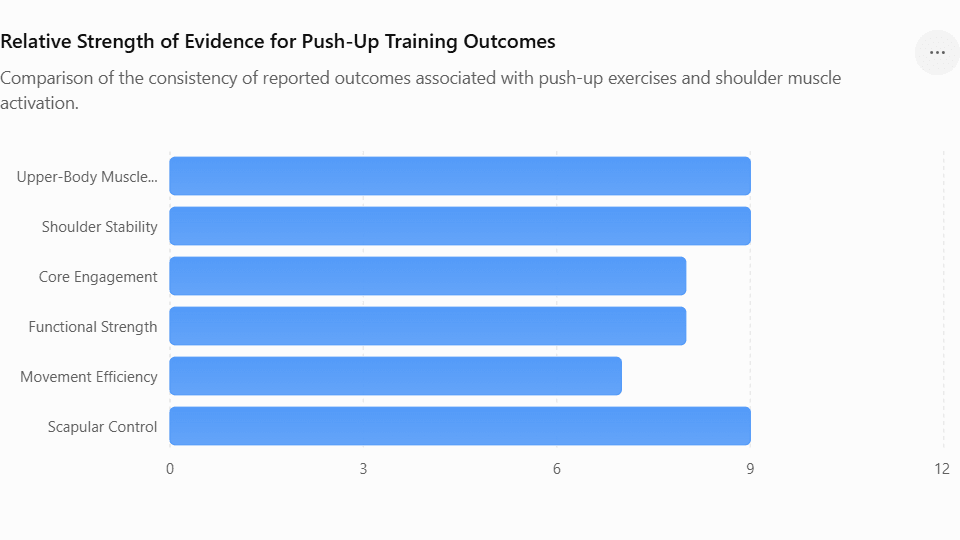 Relative Strength of Evidence for Push-Up Training Outcomes