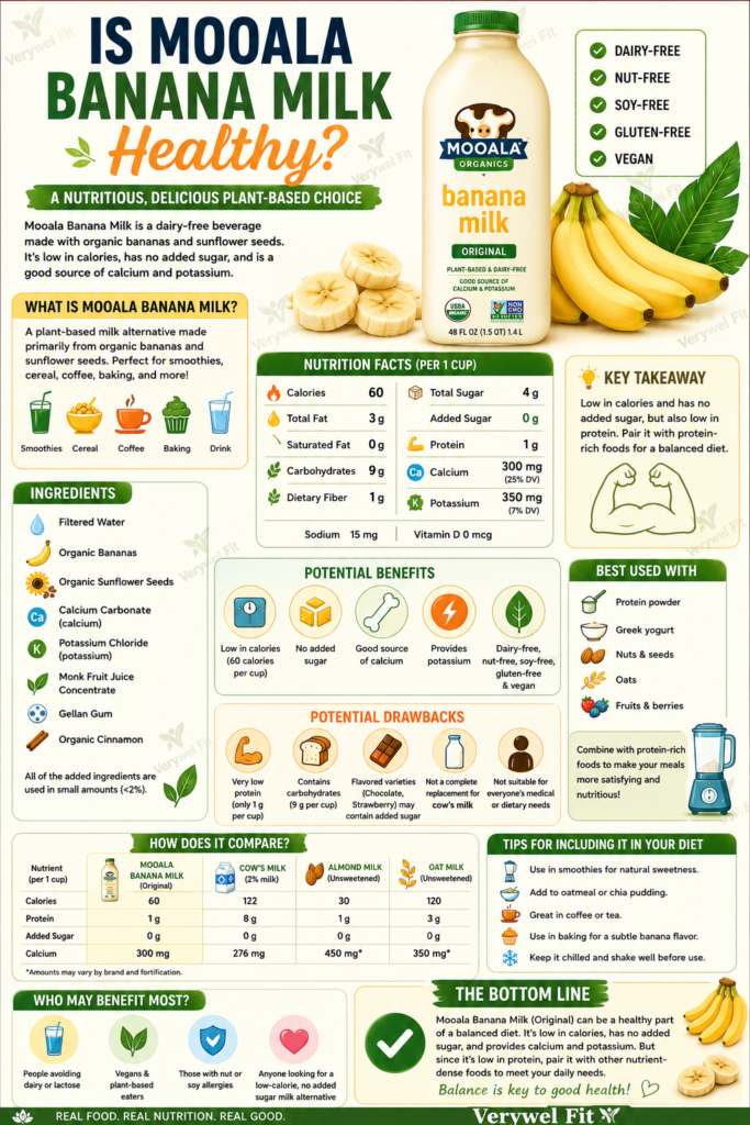 banana milk infographic